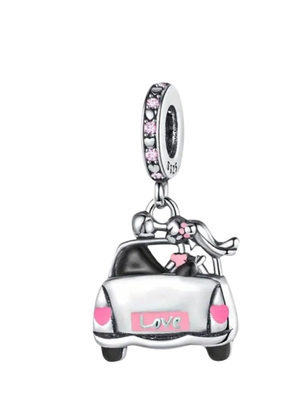 925 Barbie & Ken In Convertible Car Charm For Pandora & Most Others-NEW!